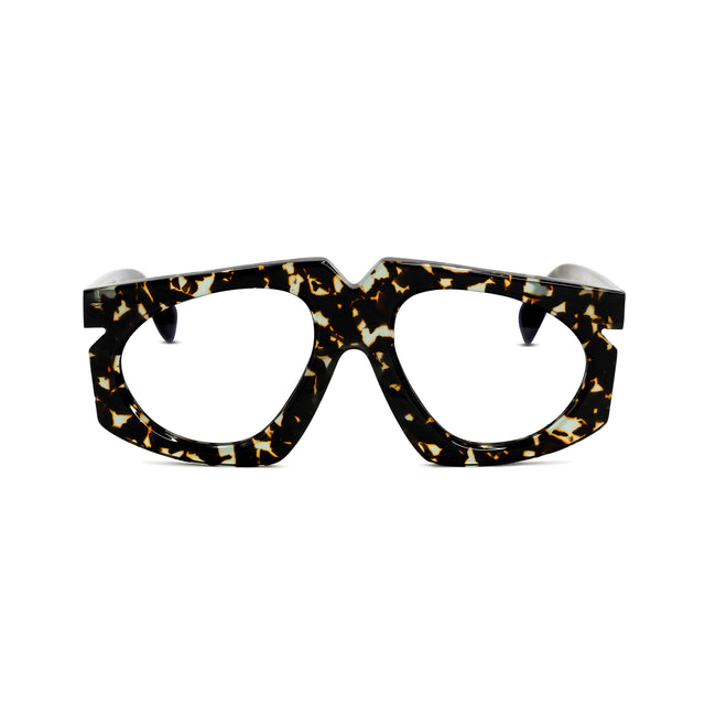 Montatura Calipso Camouflage Scuro in acetato – Ernesto Alaimo