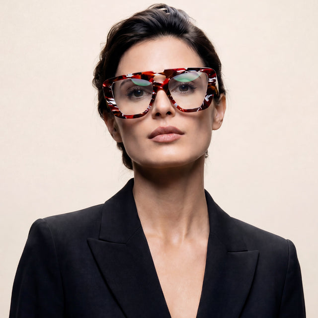 Montatura Hiroki Rosso in acetato – Ernesto Alaimo