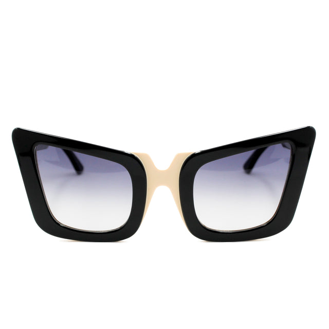 Occhiali da sole Artemide Nero e Beige in acetato – Ernesto Alaimo