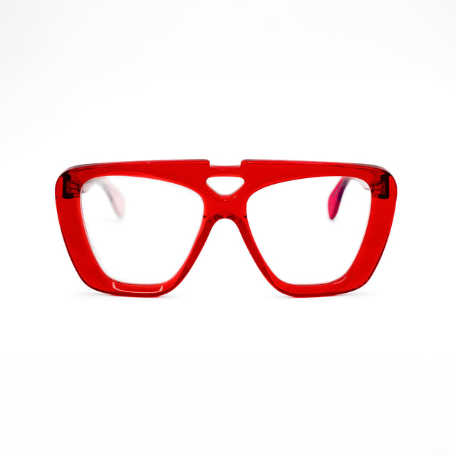 Montatura Hiroki Rosso in acetato – Ernesto Alaimo