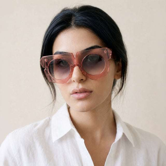 Occhiali da sole Komorebi Rosa in acetato – Ernesto Alaimo