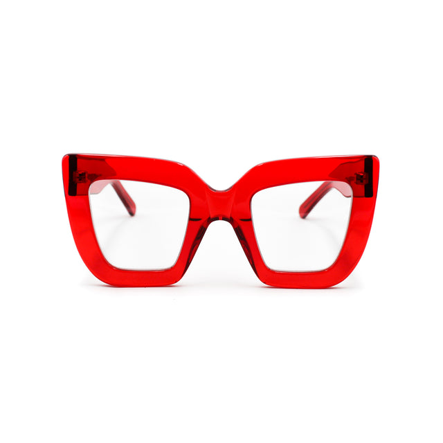 Montatura Kalsa Rosso in acetato – Ernesto Alaimo